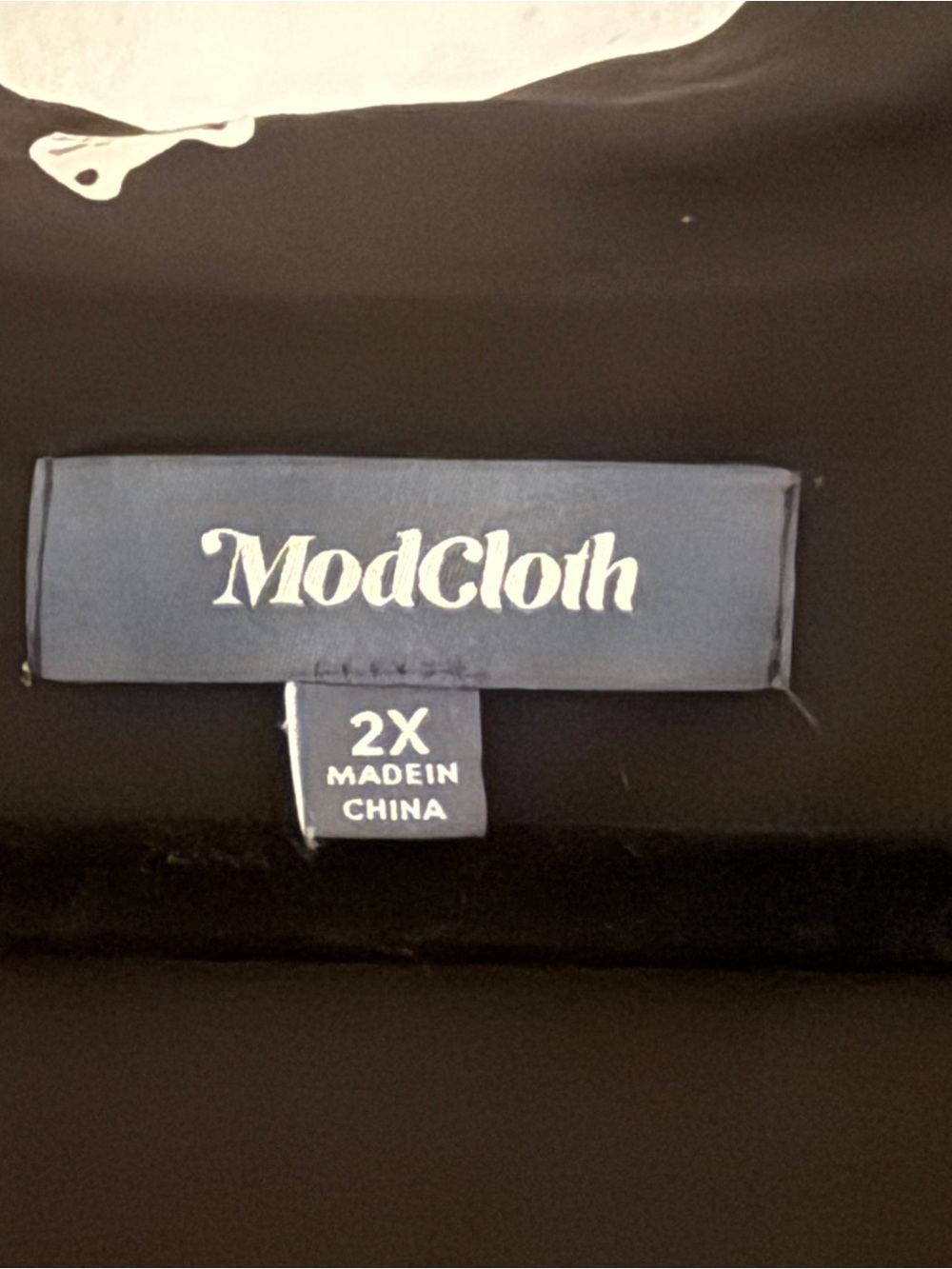 Modcloth - Cat Midi Wrap Dress - Black and White - 2XL-3XL - Picture 8 of 9